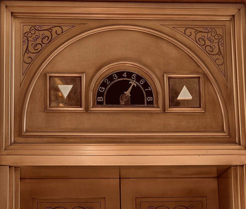 Going Up Black Ornate Wood Framed Art Print with Double Matting by Singleton, Ashley