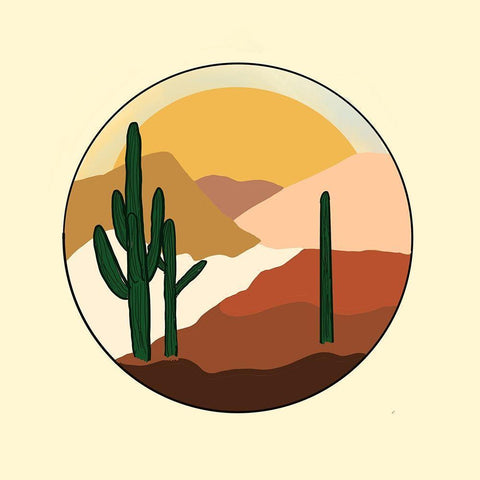 Desert Sunset Black Modern Wood Framed Art Print by Singleton, Ashley