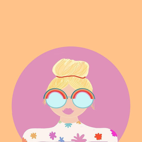 Mademoiselle II White Modern Wood Framed Art Print by Singleton, Ashley