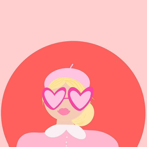 Mademoiselle III White Modern Wood Framed Art Print by Singleton, Ashley