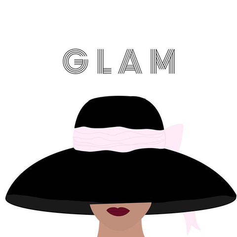 Glam White Modern Wood Framed Art Print by Singleton, Ashley