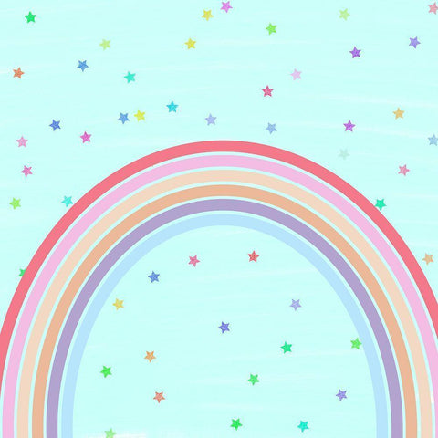 Rainbow White Modern Wood Framed Art Print by Singleton, Ashley