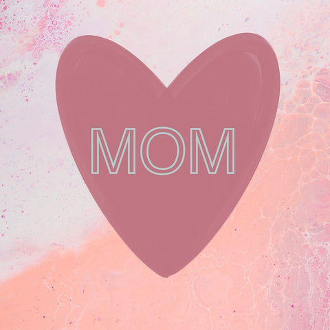 Mom White Modern Wood Framed Art Print with Double Matting by Singleton, Ashley