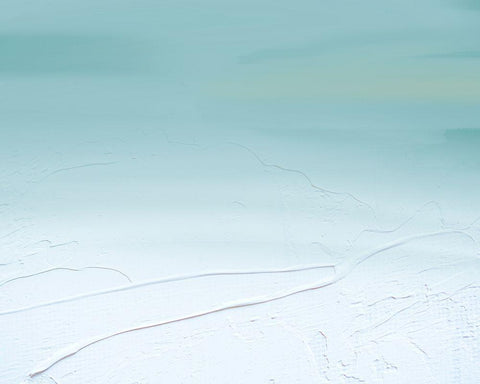 Blue White Modern Wood Framed Art Print with Double Matting by Singleton, Ashley