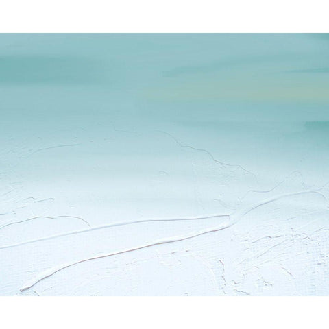 Blue Black Modern Wood Framed Art Print by Singleton, Ashley