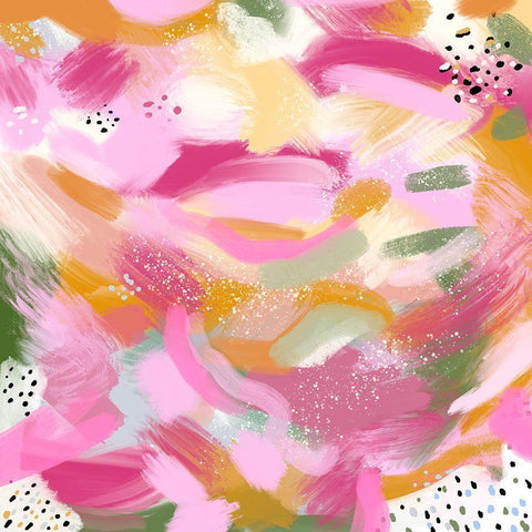 Whimsy V White Modern Wood Framed Art Print by Singleton, Ashley