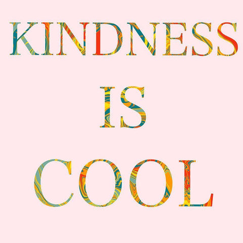 Kindness is Cool Black Ornate Wood Framed Art Print with Double Matting by Singleton, Ashley