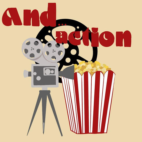 Action White Modern Wood Framed Art Print with Double Matting by Singleton, Ashley