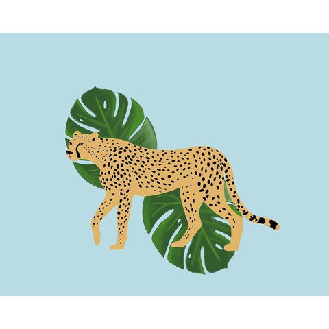 Leaf Him Alone Black Modern Wood Framed Art Print with Double Matting by Singleton, Ashley