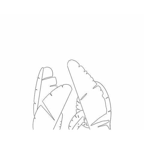 Palms Gold Ornate Wood Framed Art Print with Double Matting by Singleton, Ashley