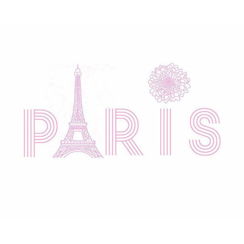 Paris Black Modern Wood Framed Art Print with Double Matting by Singleton, Ashley