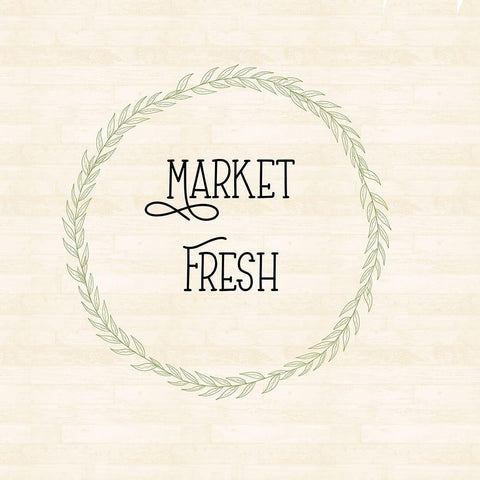 Market Fresh White Modern Wood Framed Art Print by Singleton, Ashley