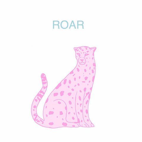 Roar Black Ornate Wood Framed Art Print with Double Matting by Singleton, Ashley