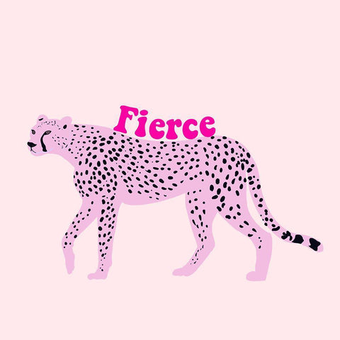 Fierce White Modern Wood Framed Art Print with Double Matting by Singleton, Ashley