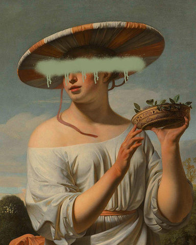 Classic Black Ornate Wood Framed Art Print with Double Matting by Singleton, Ashley