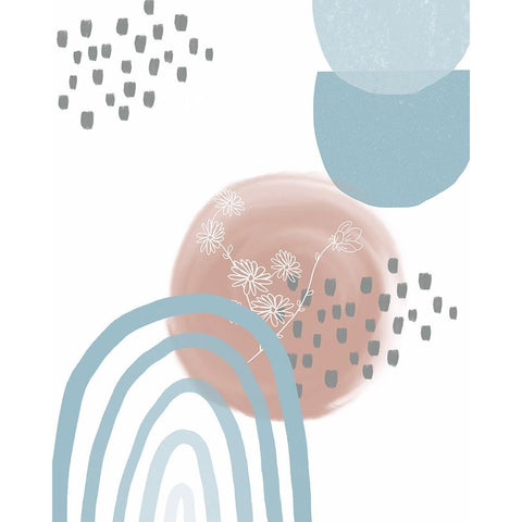 Abstract II Gold Ornate Wood Framed Art Print with Double Matting by Singleton, Ashley