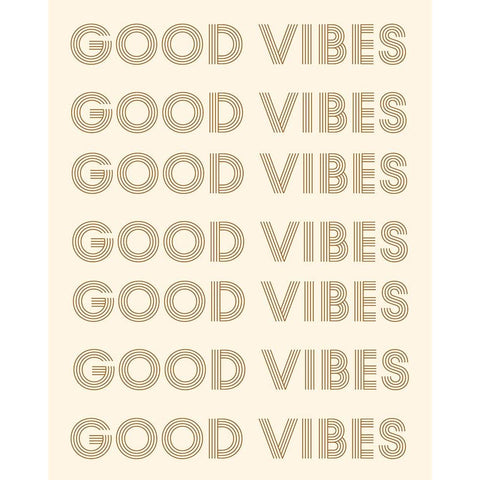 Good Vibes White Modern Wood Framed Art Print by Singleton, Ashley