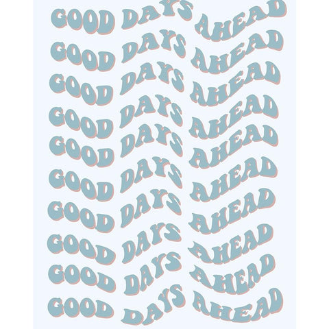 Good Days Ahead White Modern Wood Framed Art Print by Singleton, Ashley