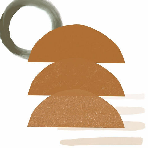 Sun Stack Gold Ornate Wood Framed Art Print with Double Matting by Singleton, Ashley