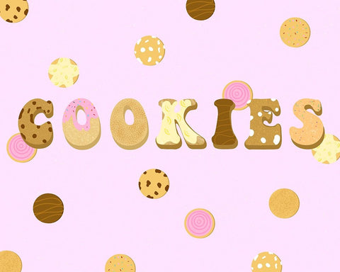 Cookies Black Modern Wood Framed Art Print by Singleton, Ashley