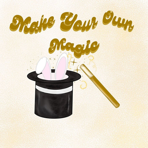 Make Your Own Magic Black Modern Wood Framed Art Print by Singleton, Ashley