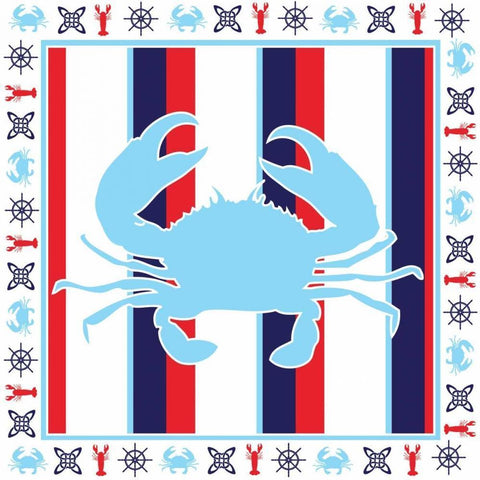 Ahoy XV White Modern Wood Framed Art Print with Double Matting by ND Art and Design