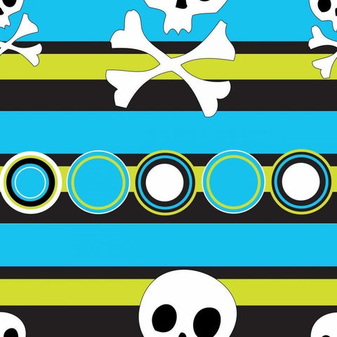 Angst Cerulean II White Modern Wood Framed Art Print by ND Art and Design