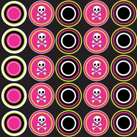 Angst Magenta I White Modern Wood Framed Art Print with Double Matting by ND Art and Design