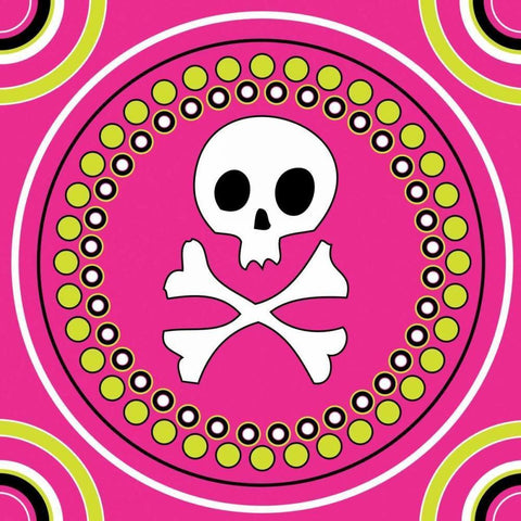 Angst Magenta V White Modern Wood Framed Art Print by ND Art and Design