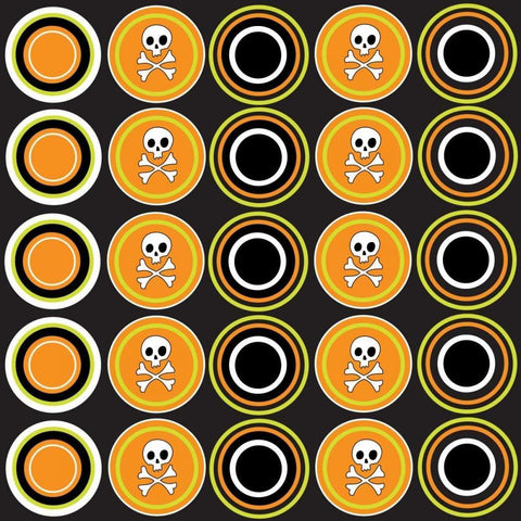 Angst Pumpkin I Black Ornate Wood Framed Art Print with Double Matting by ND Art and Design