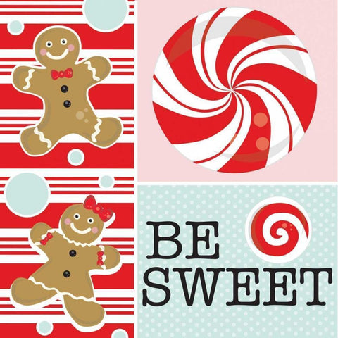 Be Sweet IX Black Modern Wood Framed Art Print by ND Art and Design