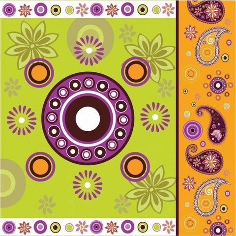 Boho Chic Amethyst XII White Modern Wood Framed Art Print by ND Art and Design