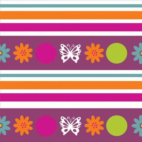 Butterflies and Blooms Lively VIII White Modern Wood Framed Art Print by ND Art and Design