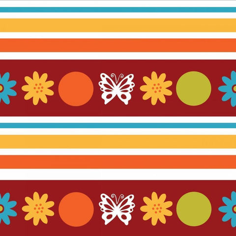 Butterflies and Blooms Playful VIII Black Modern Wood Framed Art Print with Double Matting by ND Art and Design