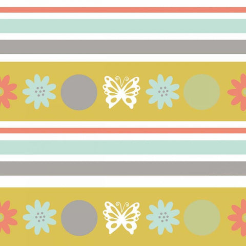 Butterflies and Blooms Tranquil VIII Black Ornate Wood Framed Art Print with Double Matting by ND Art and Design