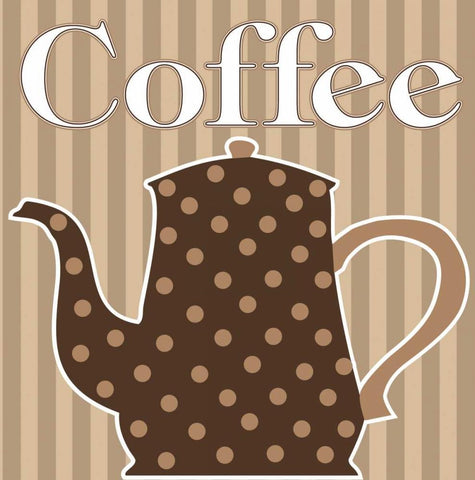 Cafe Au Lait Cocoa Latte V White Modern Wood Framed Art Print with Double Matting by ND Art and Design