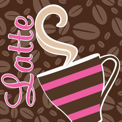 Cafe Au Lait Cocoa Punch IX Black Ornate Wood Framed Art Print with Double Matting by ND Art and Design