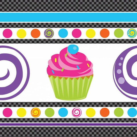 Candy Craze IV Black Modern Wood Framed Art Print with Double Matting by ND Art and Design