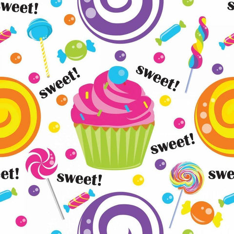 Candy Craze VI Black Modern Wood Framed Art Print by ND Art and Design