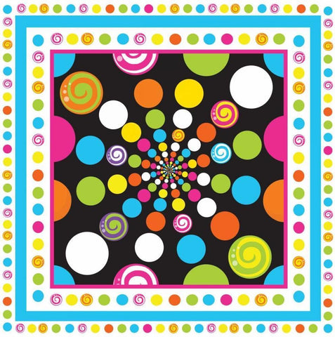 Candy Craze X Black Ornate Wood Framed Art Print with Double Matting by ND Art and Design