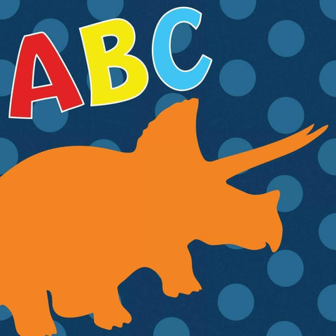 Dinopolooza VIII White Modern Wood Framed Art Print with Double Matting by ND Art and Design