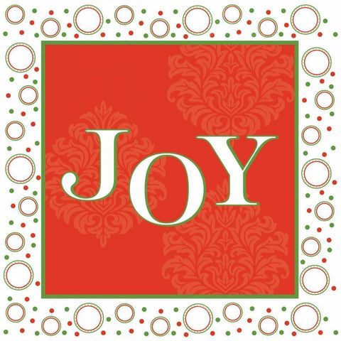 Joyous Holiday XII White Modern Wood Framed Art Print by ND Art and Design