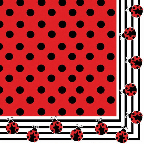 Ladybug III White Modern Wood Framed Art Print by ND Art and Design