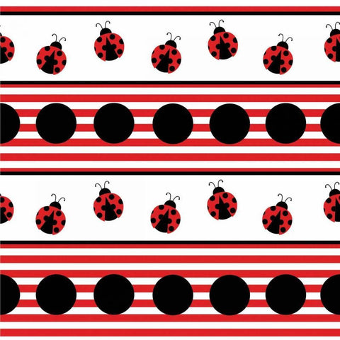 Ladybug VI White Modern Wood Framed Art Print with Double Matting by ND Art and Design