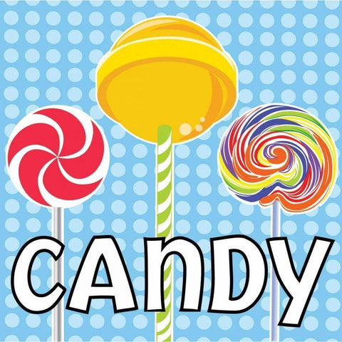 Sweet Shoppe IX Gold Ornate Wood Framed Art Print with Double Matting by ND Art and Design