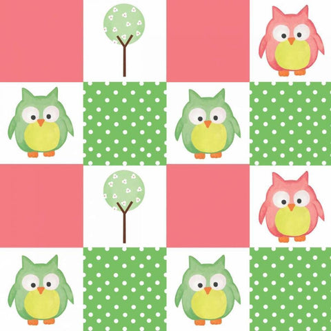 Hoot Pink VII Black Modern Wood Framed Art Print by ND Art and Design