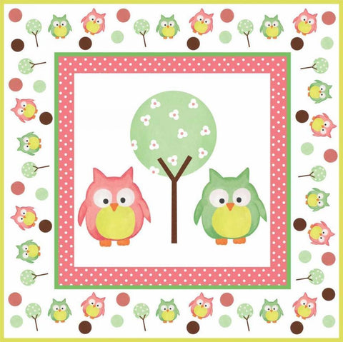 Hoot Pink XII Black Ornate Wood Framed Art Print with Double Matting by ND Art and Design