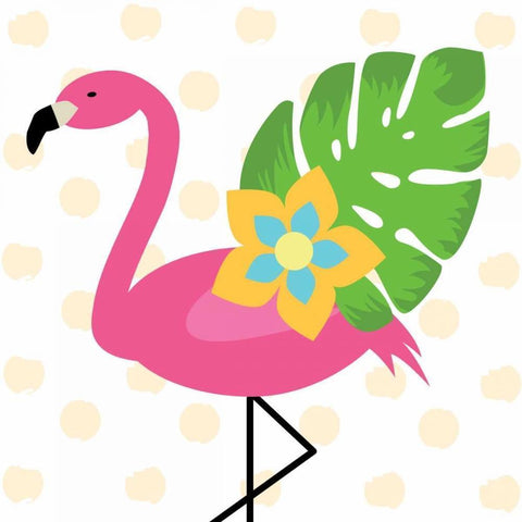 Tropical II Gold Ornate Wood Framed Art Print with Double Matting by ND Art and Design