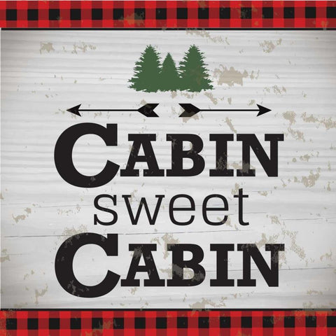 Lodge II White Modern Wood Framed Art Print with Double Matting by ND Art and Design