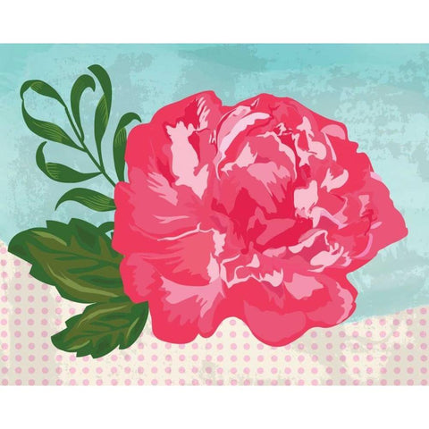 Floral I Black Modern Wood Framed Art Print by ND Art and Design